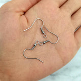 100pcs Stainless Steel Earring Clasps Fish Hook DIY Findings