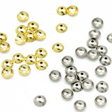 100pcs Stainless Steel Bead Caps 3-10mm Colorfast DIY Supplies