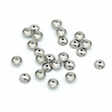 100pcs Stainless Steel Bead Caps 3-10mm Colorfast DIY Supplies