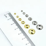 100pcs Stainless Steel Bead Caps 3-10mm Colorfast DIY Supplies