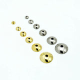 100pcs Stainless Steel Bead Caps 3-10mm Colorfast DIY Supplies