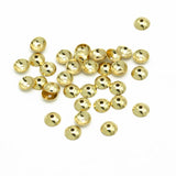 100pcs Stainless Steel Bead Caps 3-10mm Colorfast DIY Supplies