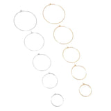 20pcs Stainless Steel Circle Earwire Hoops Earrings 20mm 30mm