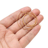 20pcs Stainless Steel Circle Earwire Hoops Earrings 20mm 30mm