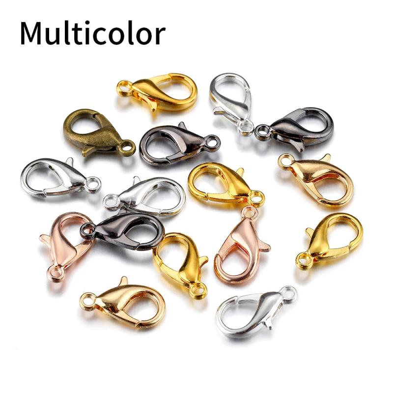 50pcs Lobster Clasps for Jewelry Making DIY Necklace Bracelet