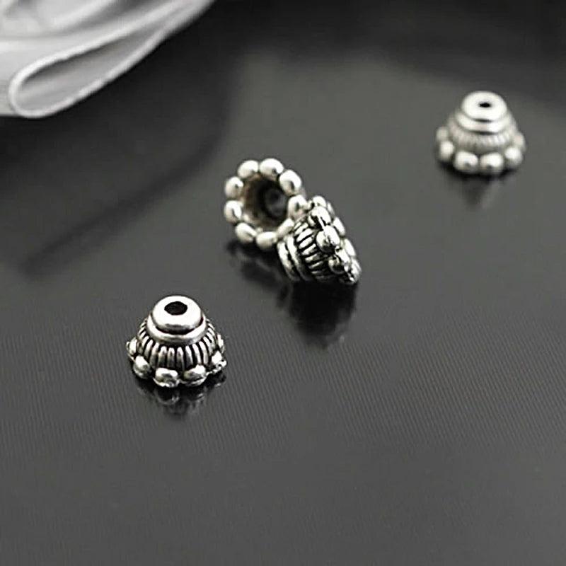Antique Zinc Alloy Bead Caps 100PCS 7x5MM