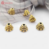 Antique Zinc Alloy Bead Caps 100PCS 7x5MM
