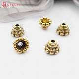 Antique Zinc Alloy Bead Caps 100PCS 7x5MM
