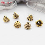 Antique Zinc Alloy Bead Caps 100PCS 7x5MM