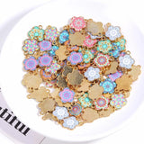 20Pcs 14*18 Boho Alloy Flower Charms For Jewelry Making Craft