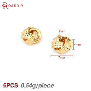 6PCS 18K Color Nose Rings Stainless Steel Nose Studs Body Jewelry Set