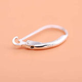 925 Sterling Silver Earring Hooks Franch Ear Wire Clip Settings Making Earrings