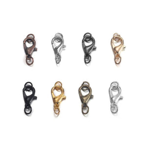 50Pcs Lobster Clasps Hooks Jump Rings Jewelry Making Supplies