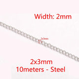 Stainless Steel Chain Necklace Bracelet Extender Jewelry Making DIY