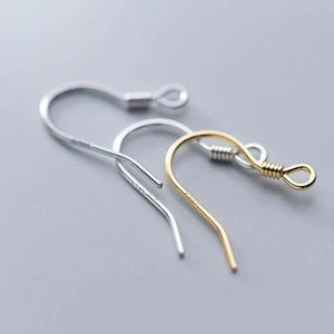 10pcs 925 Sterling Silver Ear Hooks Earring Clasps for Jewelry Making