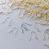 10pcs 925 Sterling Silver Ear Hooks Earring Clasps for Jewelry Making