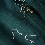 10pcs 925 Sterling Silver Ear Hooks Earring Clasps for Jewelry Making