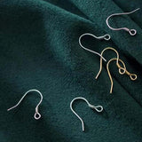 10pcs 925 Sterling Silver Ear Hooks Earring Clasps for Jewelry Making