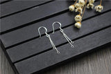 925 Sterling Silver Earring Hooks Dangle Tassel Connectors DIY Jewelry Making