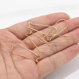20pcs Stainless Steel Kidney Earring Ear Wires Hooks Findings
