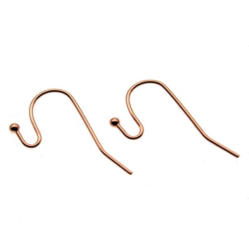 50Pcs Stainless Steel Ball Head Beads Earring Hook Ear Wires for Jewelry DIY