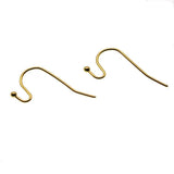 50Pcs Stainless Steel Ball Head Beads Earring Hook Ear Wires for Jewelry DIY