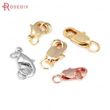 6PCS 18K Brass Lobster Clasps Necklace Bracelets Jewelry Making DIY