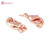 6PCS 18K Brass Lobster Clasps Necklace Bracelets Jewelry Making DIY