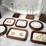 Solid Wood Jewelry Tray Bracelet Ring Display Organizer Holder