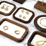 Solid Wood Jewelry Tray Bracelet Ring Display Organizer Holder