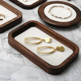Solid Wood Jewelry Tray Bracelet Ring Display Organizer Holder