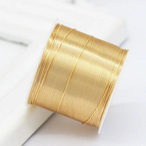 5m Brass Wire DIY Jewelry Component Supplies Beaded Materials