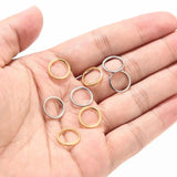 50pcs Stainless Steel 12mm Round Jump Rings for DIY Jewelry Making