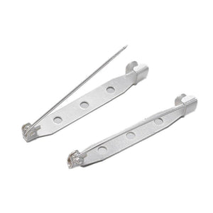 50pcs Metal Brooch Clip Safety Pins for DIY Accessories Jewelry