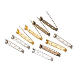 50pcs Metal Brooch Clip Safety Pins for DIY Accessories Jewelry