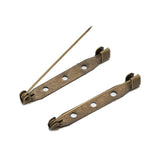 50pcs Metal Brooch Clip Safety Pins for DIY Accessories Jewelry