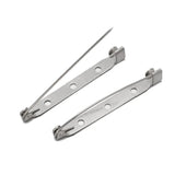 50pcs Metal Brooch Clip Safety Pins for DIY Accessories Jewelry