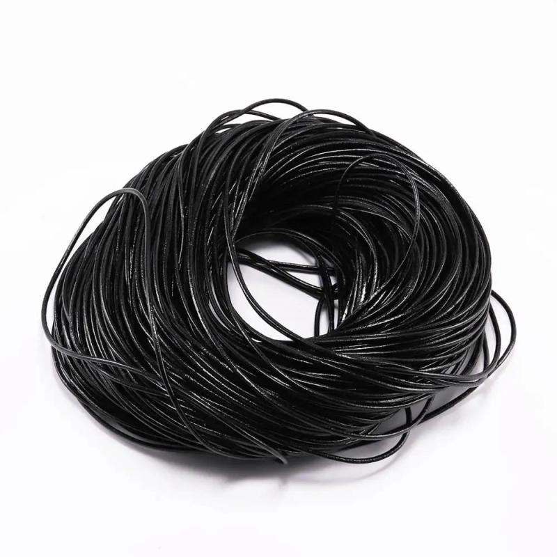 2-5m Cow Leather Thong Cord for Jewelry Making