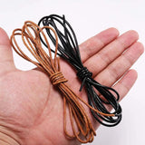 2-5m Cow Leather Thong Cord for Jewelry Making