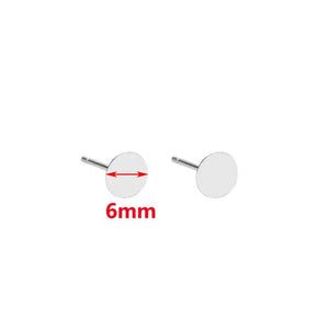 20PCS S925 Sterling Silver Stud Earrings Ear Pins Ball Needles DIY Earring