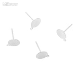 20PCS S925 Sterling Silver Stud Earrings Ear Pins Ball Needles DIY Earring