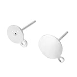 20PCS S925 Sterling Silver Stud Earrings Ear Pins Ball Needles DIY Earring