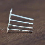 20PCS S925 Sterling Silver Stud Earrings Ear Pins Ball Needles DIY Earring