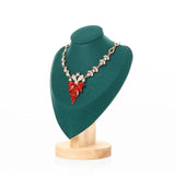 Solid Wood Necklace Display Stand for Home Bedroom Showcase