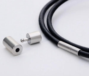 10 Pcs Stainless Steel Bayonet Clasps for Leather Cord