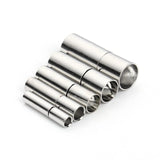 10 Pcs Stainless Steel Bayonet Clasps for Leather Cord