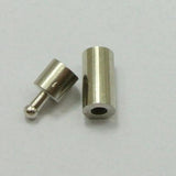10 Pcs Stainless Steel Bayonet Clasps for Leather Cord