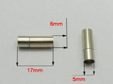 10 Pcs Stainless Steel Bayonet Clasps for Leather Cord