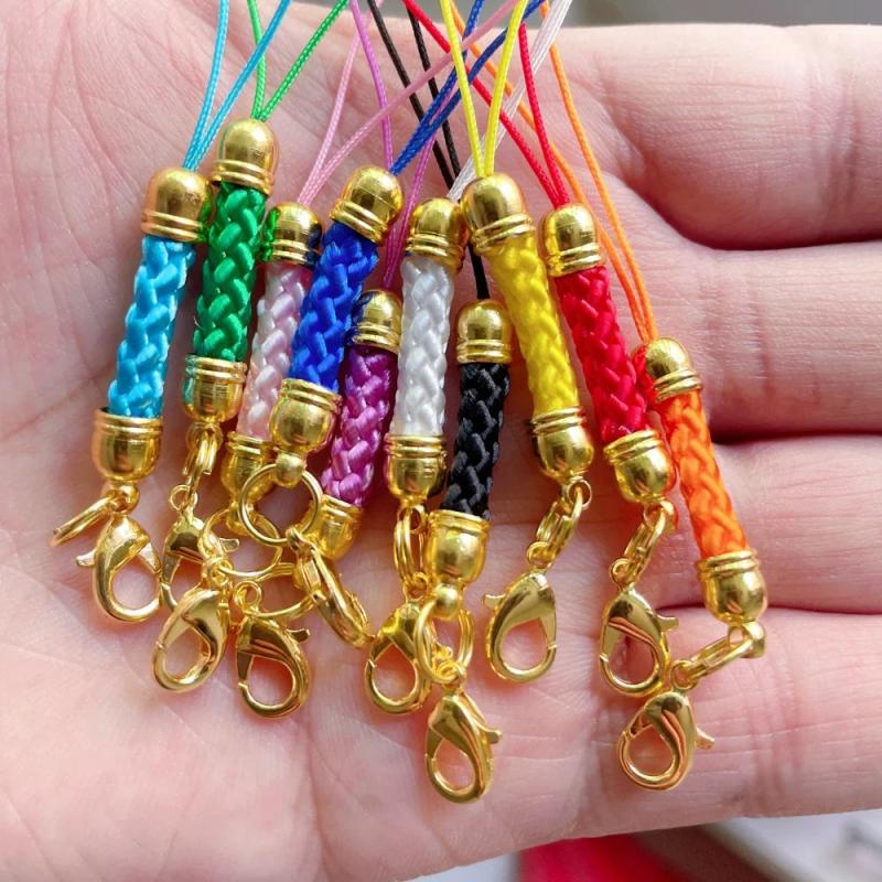 10/20pcs Keyring Rope Jump Ring Lanyard Cord DIY KeyChain Pendant Crafts