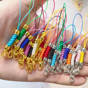 10/20pcs Keyring Rope Jump Ring Lanyard Cord DIY KeyChain Pendant Crafts